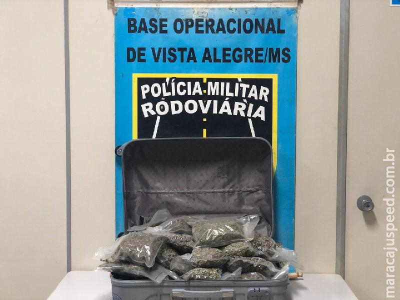 Operação Hórus/MS - Maracaju: Polícia Militar Rodoviária apreende adolescente infratora transportando drogas para o Mato Grosso