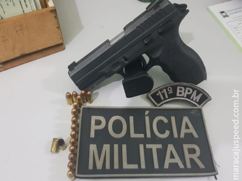 PM apreendeu três armas durante policiamento realizado no último fim de semana