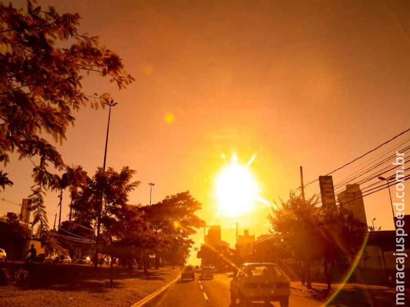 Quarta-feira tem previsão de tempo seco e máxima de 39°C em MS