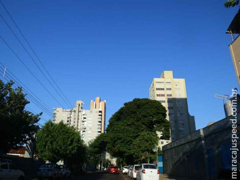 Quinta-feira tem previsão de chuvas isoladas e calorão de até 38°C em MS