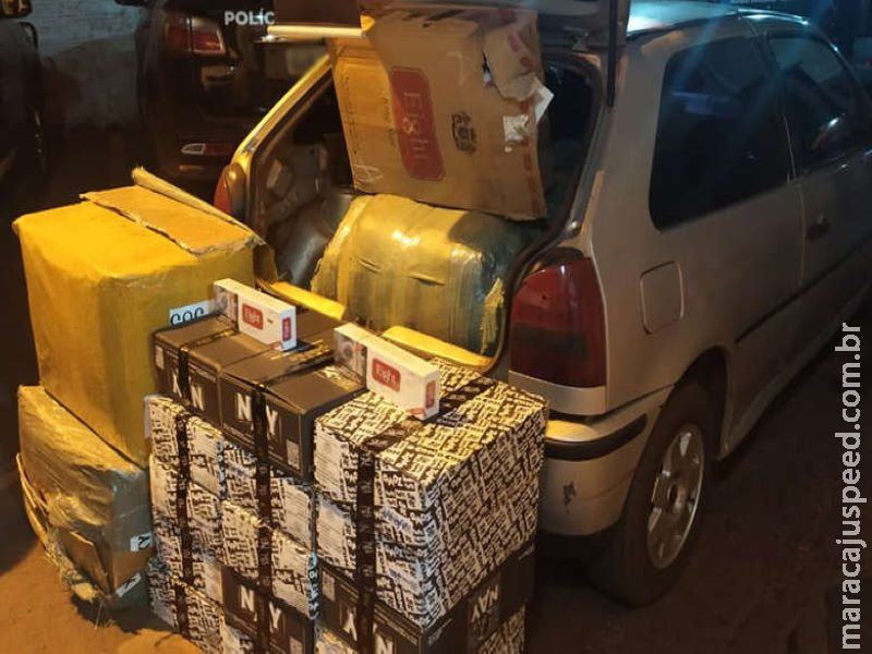 Veículos carregados com contrabando são apreendidos Veículos carregados com contrabando são apreendidos