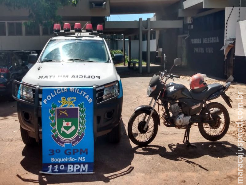 Em rápida ação, PM de Boqueirão recupera moto furtada em Jardim Em rápida ação, PM de Boqueirão recupera moto furtada em Jardim