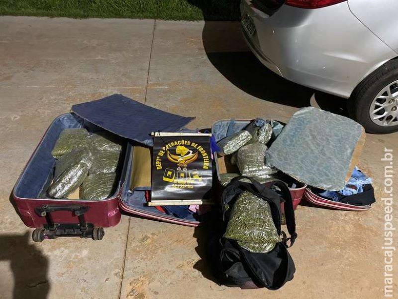 Mulher e adolescente são flagrados levando 12,5 kg de drogas para São Paulo Mulher e adolescente são flagrados levando 12,5 kg de drogas para São Paulo