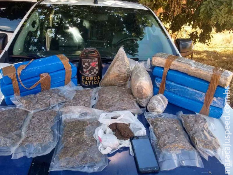 PM desmonta depósito de maconha no Isabel Garden e prende traficante PM desmonta depósito de maconha no Isabel Garden e prende traficante