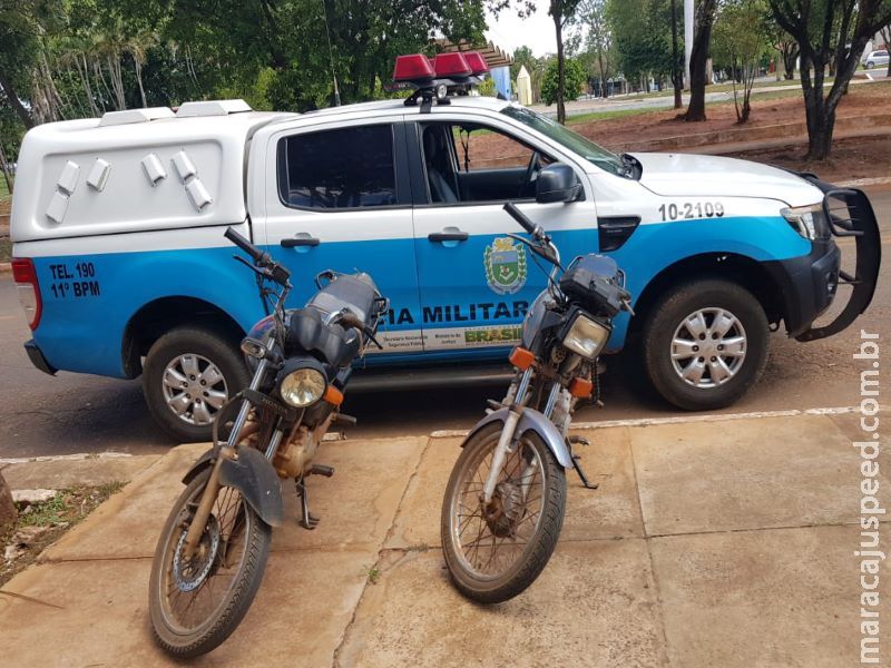PM recupera duas motos furtadas em Nioaque