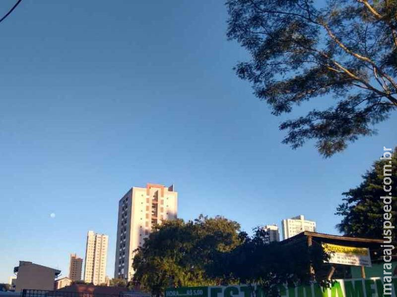 Quinta-feira será de baixa umidade, céu claro e mínima de 14°C em MS