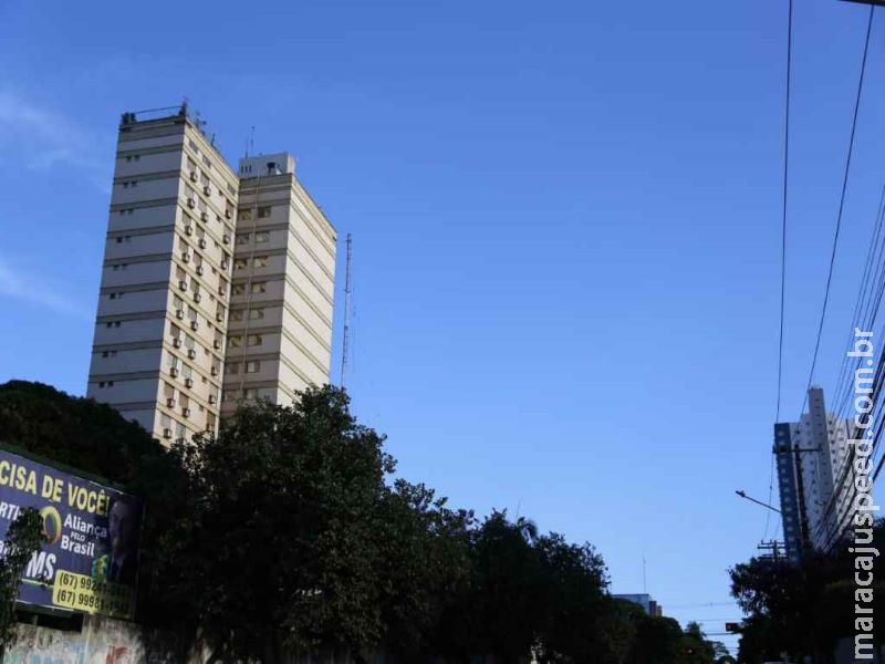 Quinta-feira tem máxima de 37°C e alerta de vendaval em MS Quinta-feira tem máxima de 37°C e alerta de vendaval em MS