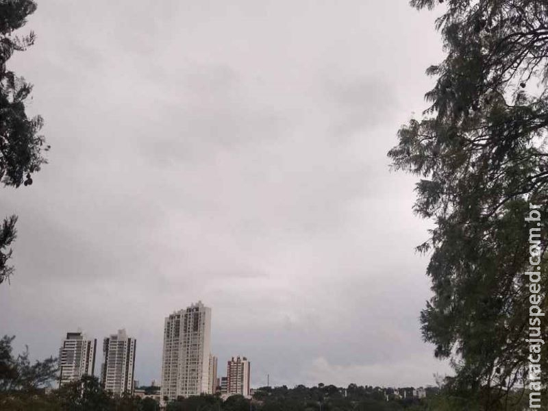 Terça-feira de céu nublado e alerta de tempestade para 27 cidades de MS Terça-feira de céu nublado e alerta de tempestade para 27 cidades de MS