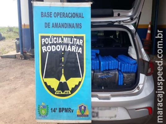 Traficante é preso com 267 quilos de maconha após perseguição Traficante é preso com 267 quilos de maconha após perseguição