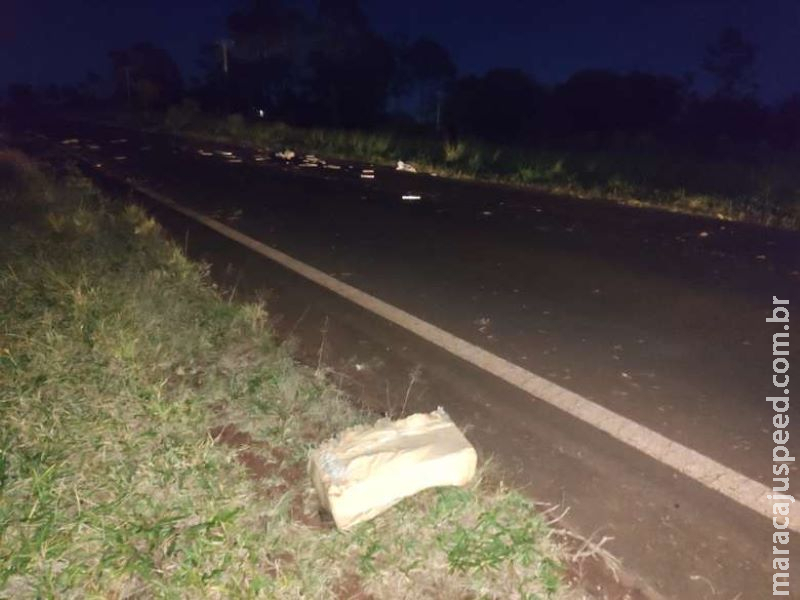 Acidente deixa quase 1t de maconha espalhada em rodovia