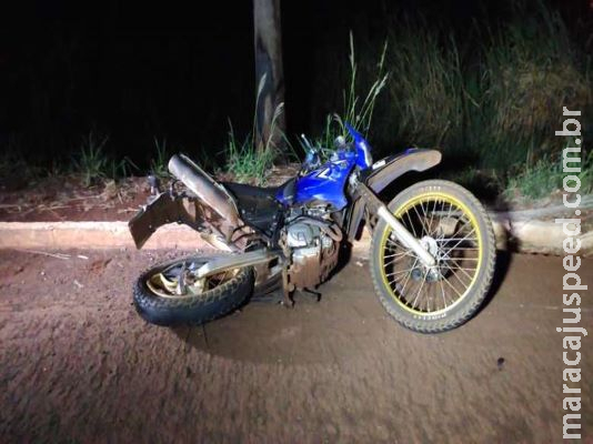 Acidente entre carro e moto deixa um morto entre Dourados e Fátima do Sul