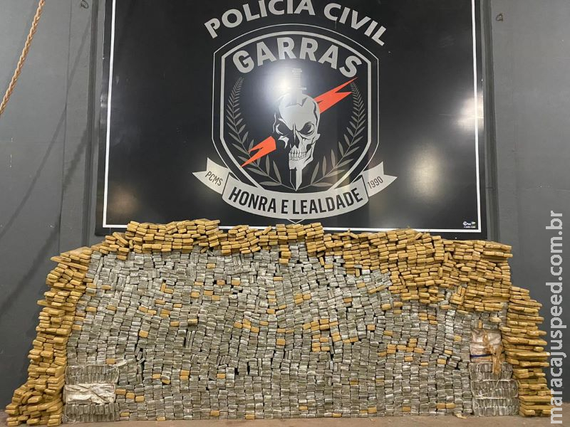 Garras apreende 2 toneladas de drogas e dois veículos em MS Garras apreende 2 toneladas de drogas e dois veículos em MS