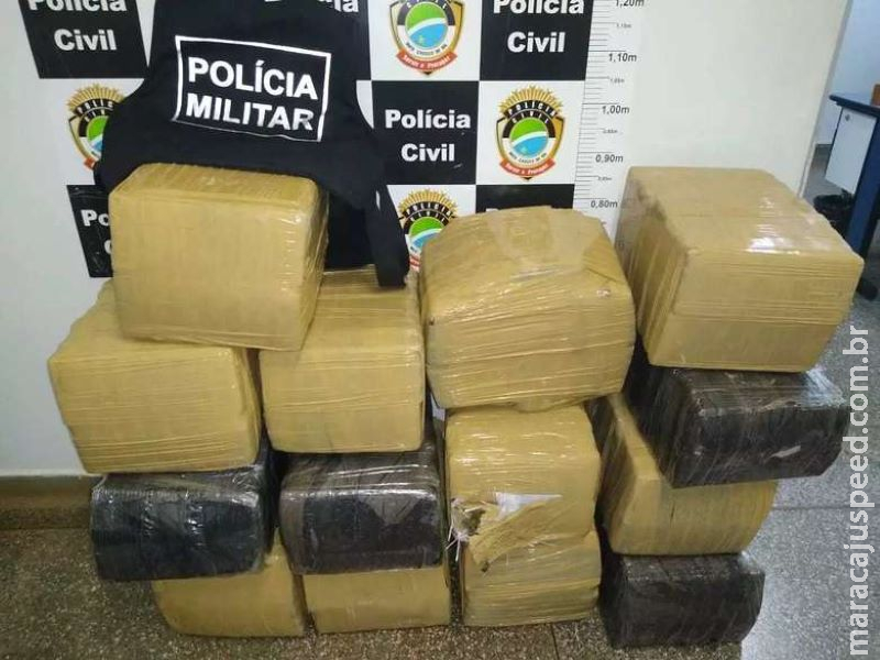 Homem é preso com 317 quilos de maconha que iriam para Santa Catarina