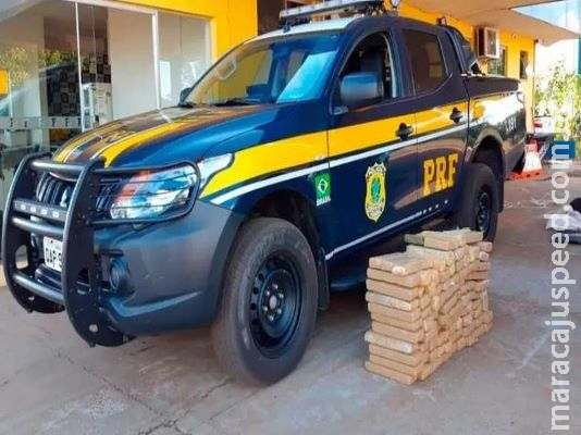 Maconha que iria para MG é apreendida com traficante na BR-262 Maconha que iria para MG é apreendida com traficante na BR-262