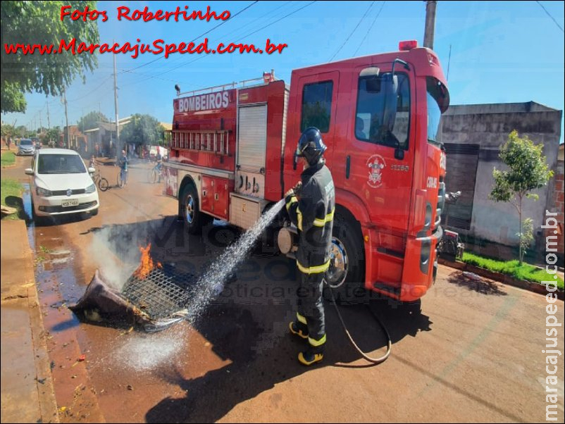 Maracaju: Bombeiros atendem ocorrência de incêndio em residência no Conjunto Olídia Rocha