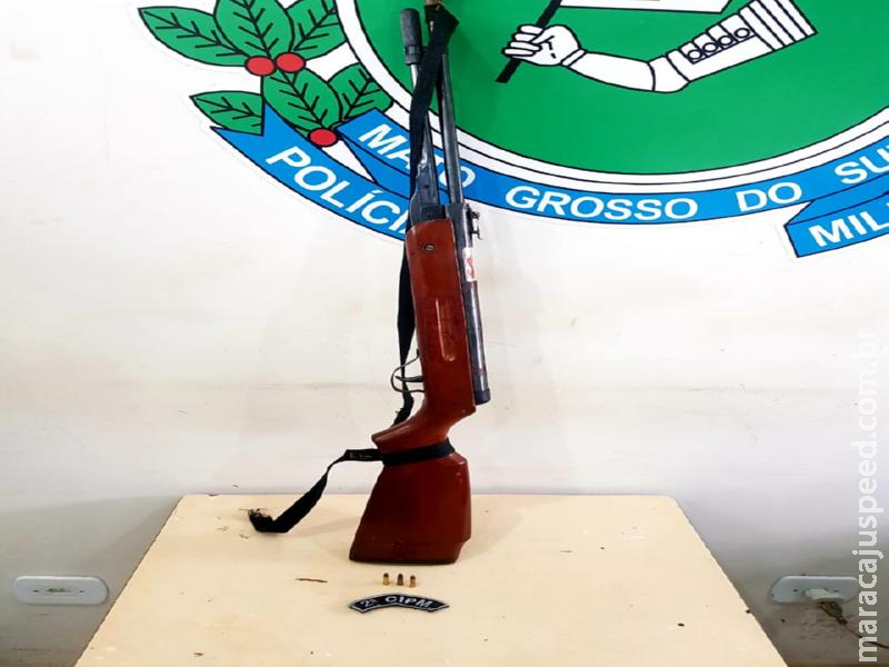 Maracaju: Polícia Militar prende homem por posse ou porte ilegal de arma de fogo de uso permitido Maracaju: Polícia Militar prende homem por posse ou porte ilegal de arma de fogo de uso permitido