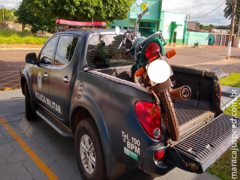 Maracaju: Polícia Militar recupera motocicleta registrada como produto de furto