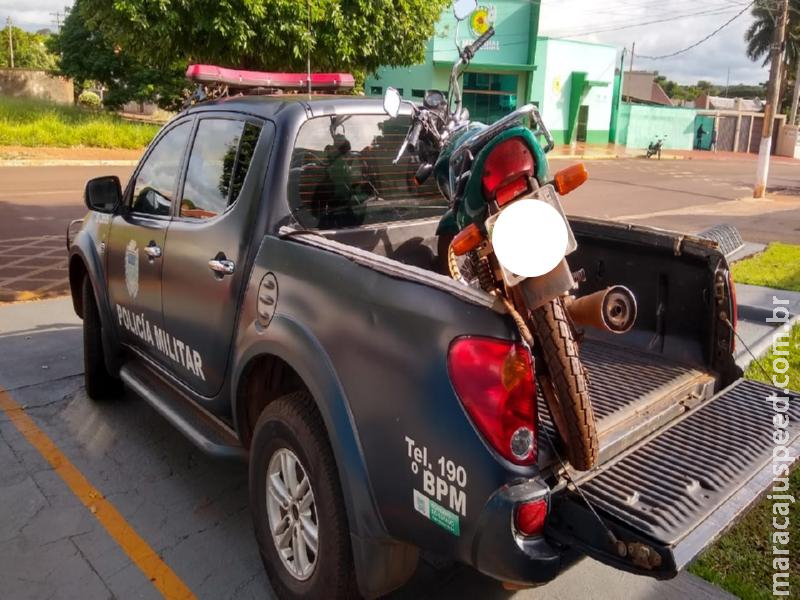 Maracaju: Polícia Militar recupera motocicleta registrada como produto de furto Maracaju: Polícia Militar recupera motocicleta registrada como produto de furto