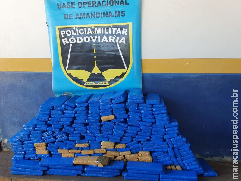 Polícia Militar Rodoviária prende mulher transportando para SP quase 200 kg de maconha Polícia Militar Rodoviária prende mulher transportando para SP quase 200 kg de maconha
