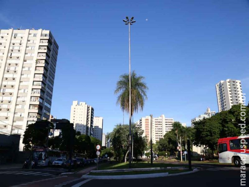 Sábado amanhece com 18ºC e previsão indica calor durante a tarde em MS Sábado amanhece com 18ºC e previsão indica calor durante a tarde em MS