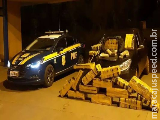 Traficante é preso com quase 400 quilos de maconha que levaria até SP