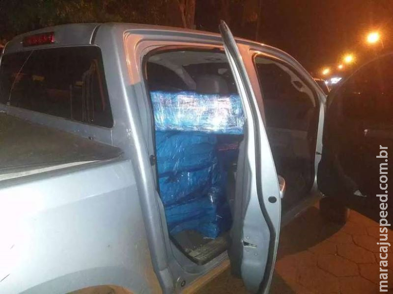 Traficante é preso com uma tonelada de maconha após perseguição Traficante é preso com uma tonelada de maconha após perseguição