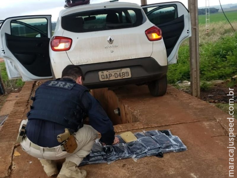 Douradense presa ontem na BR-463 levava quase 15 quilos de maconha