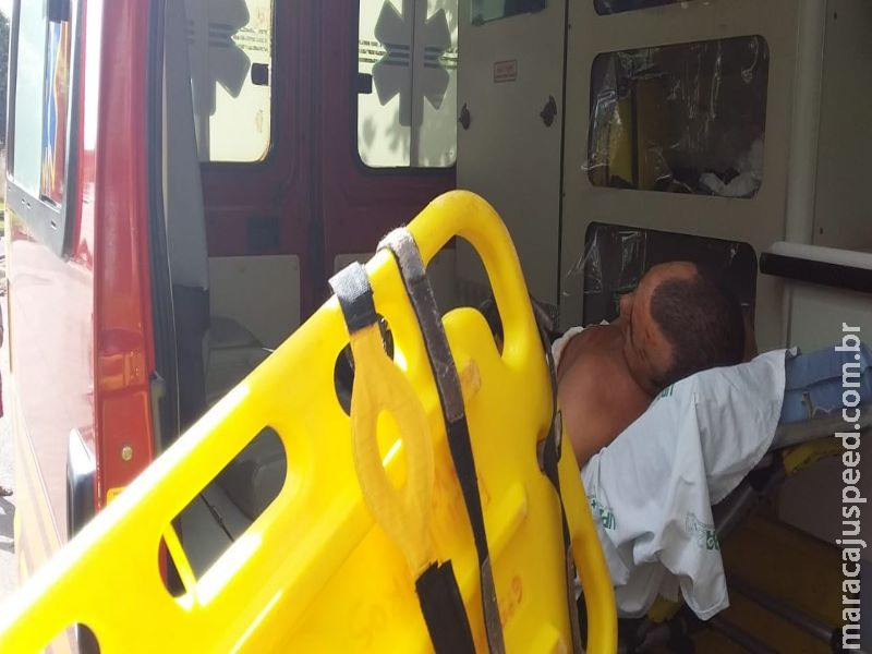 Homem é encaminhado ao HV após ser esfaqueado em Dourados Homem é encaminhado ao HV após ser esfaqueado em Dourados