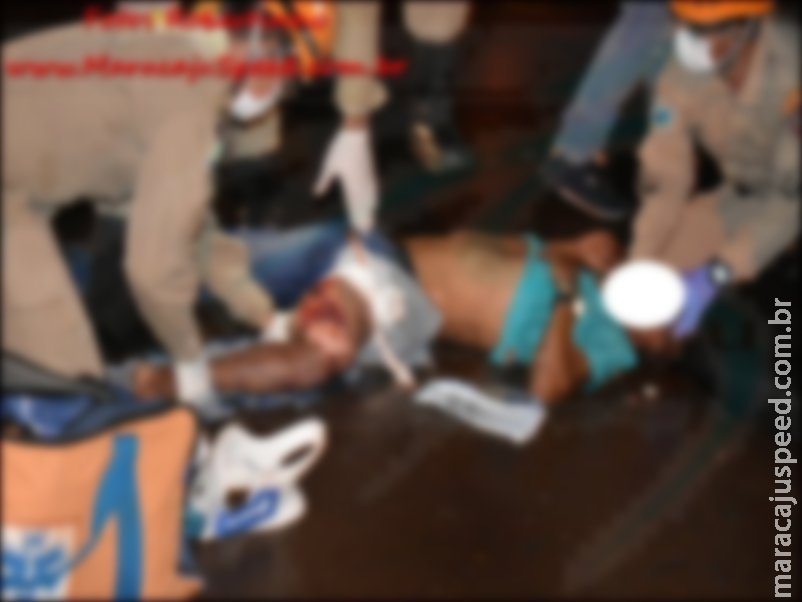 Maracaju: Homem tem perna esfacelada em acidente envolvendo motocicleta e veículo na região da biquinha Maracaju: Homem tem perna esfacelada em acidente envolvendo motocicleta e veículo na região da biquinha