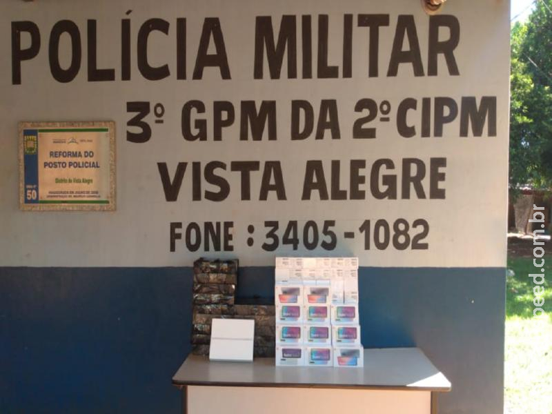 Maracaju: Pelotão Polícia Militar Distrito Vista Alegre apreende mercadorias oriundas do descaminho