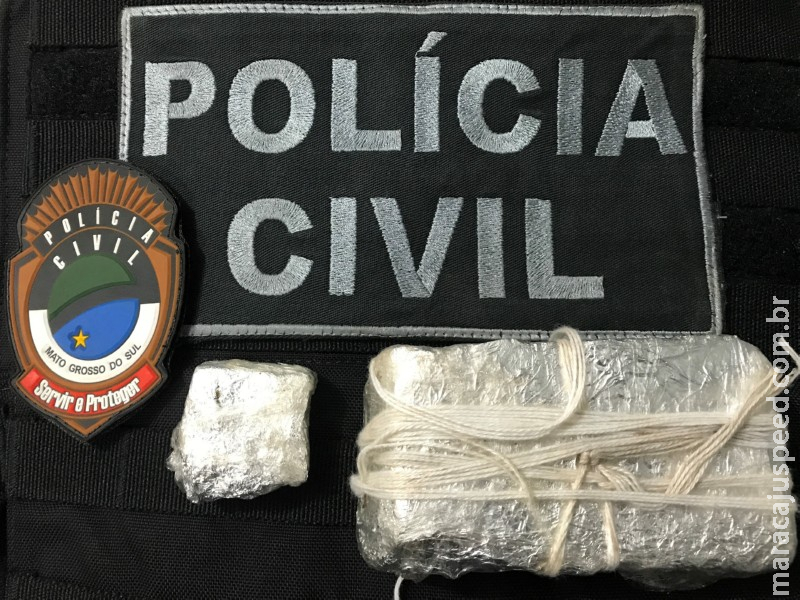 Polícia Civil de Jardim prende traficante que iria jogar droga para o interior de Presídio Polícia Civil de Jardim prende traficante que iria jogar droga para o interior de Presídio