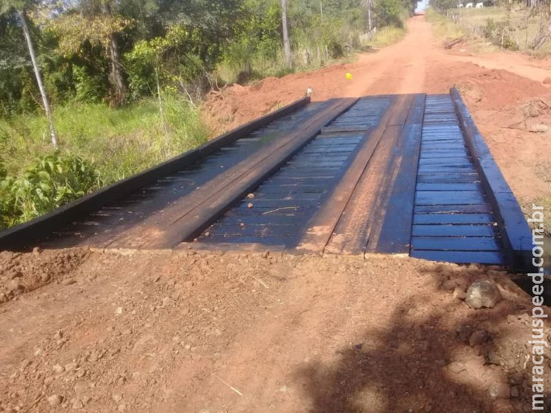 Prefeitura de Nioaque recupera ponte da Colônia Padroeira do Brasil