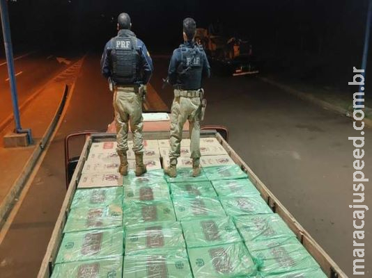 Carga com 150 mil maços de cigarros é apreendida no Sul de MS Carga com 150 mil maços de cigarros é apreendida no Sul de MS