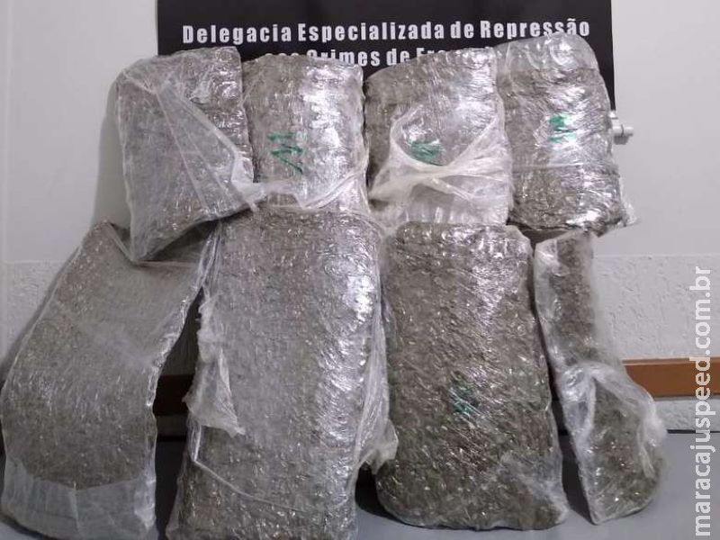 Casal é flagrado transportando “skunk” preso ao corpo com fita adesiva Casal é flagrado transportando “skunk” preso ao corpo com fita adesiva