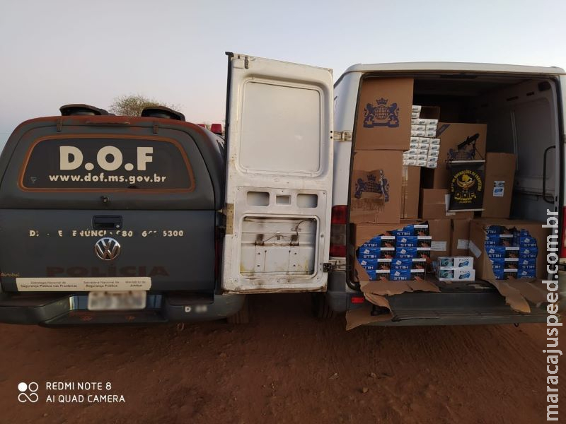 Cigarros contrabandeados do Paraguai avaliados em mais de 300 mil reais foram apreendidos pelo DOF durante a Operação Hórus Cigarros contrabandeados do Paraguai avaliados em mais de 300 mil reais foram apreendidos pelo DOF durante a Operação Hórus