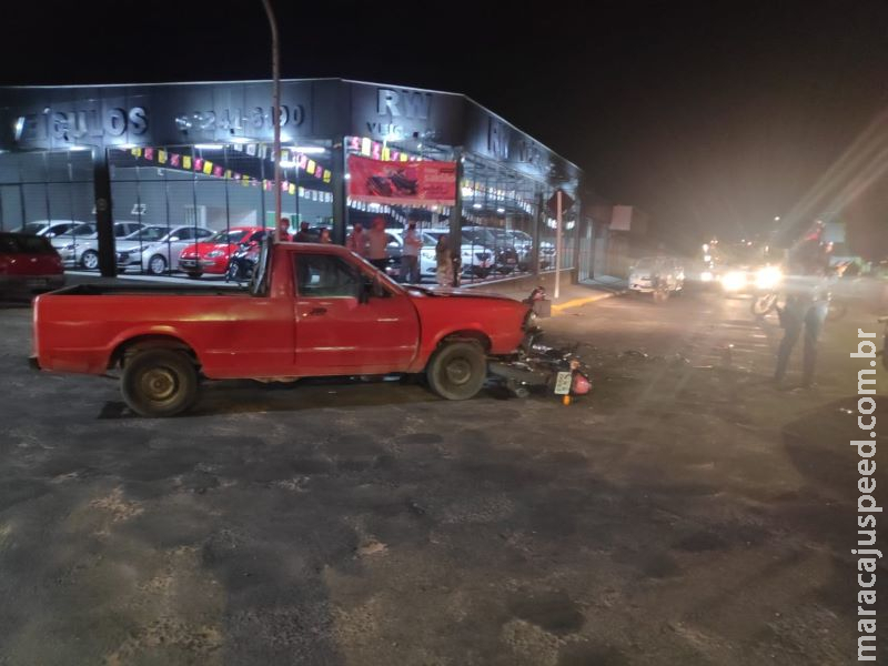 Entregador fica ferido após acidente envolvendo pampa em Aquidauana