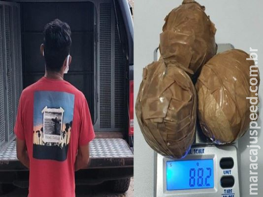 Homem é preso ao arremessar maconha em presídio e Agepen reforça proteção Homem é preso ao arremessar maconha em presídio e Agepen reforça proteção