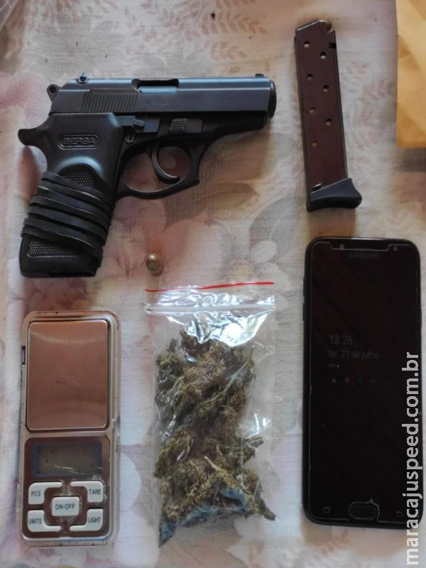 Homem é preso por tráfico e organização criminosa em Aquidauana Homem é preso por tráfico e organização criminosa em Aquidauana