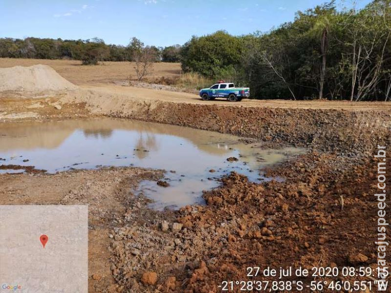 Proprietário de fazenda é autuado por construir represa em área ilegal e provocar incêndio em vegetação