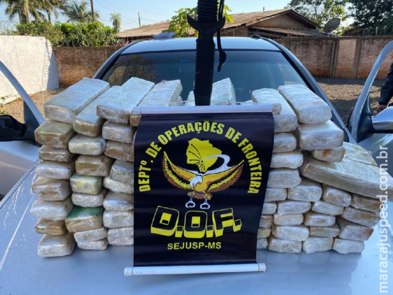 Veículo que seguia com maconha para Campo Grande foi apreendido pelo DOF na região de Maracaju Veículo que seguia com maconha para Campo Grande foi apreendido pelo DOF na região de Maracaju