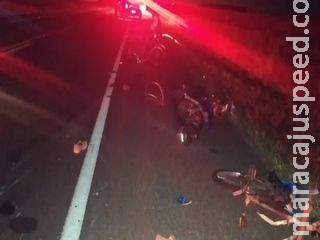 Acidente com duas motos e bicicleta termina com homem morto em rodovia