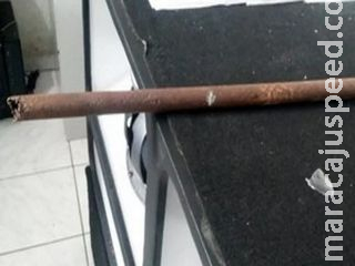 Morador de rua é agredido com barra de ferro por funcionário de posto de combustível