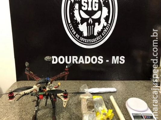 Adolescente é flagrado com maconha e drone utilizado para arremessar droga em presídio de MS Adolescente é flagrado com maconha e drone utilizado para arremessar droga em presídio de MS