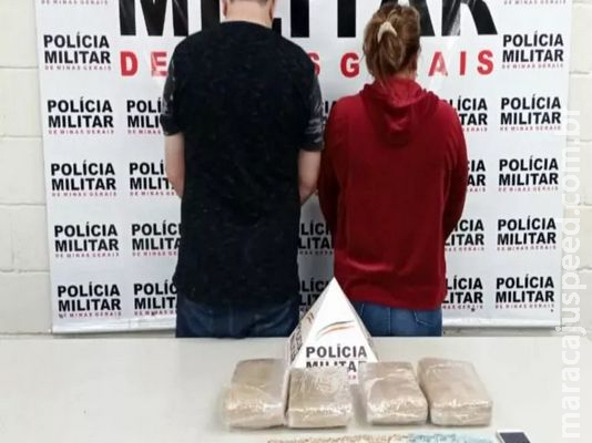 Casal de empresários de MS é preso com maconha em Minas Gerais Casal de empresários de MS é preso com maconha em Minas Gerais