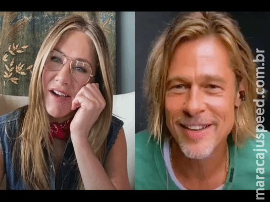 Crushes no passado, Brad Pitt e Jennifer Aniston se reencontram em leitura dramática virtual