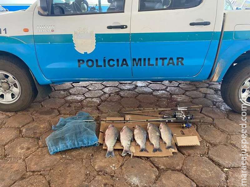 Douradense é preso e autuado por capturar pescado acima da cota