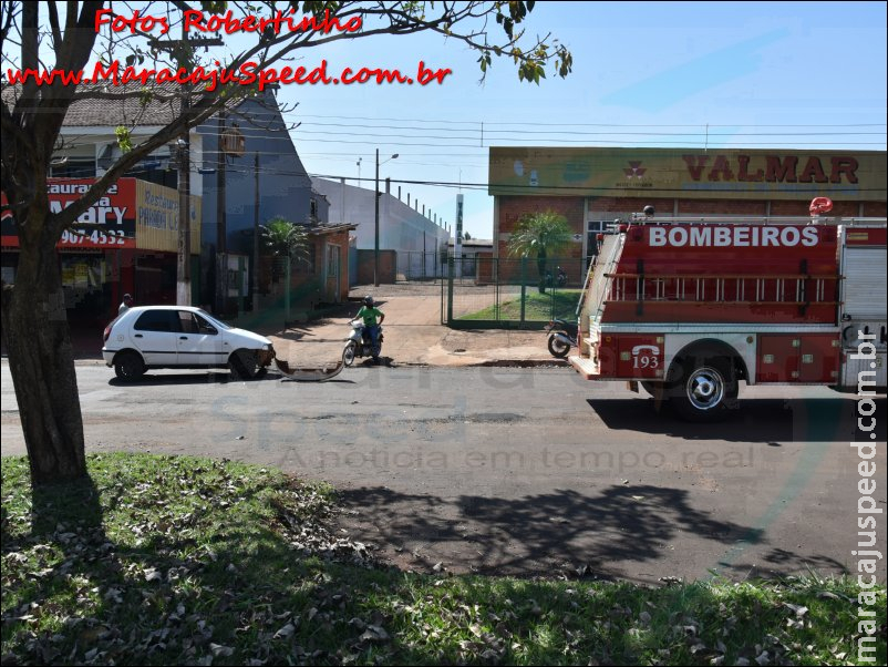 Maracaju: Acidente envolveu veículo e motociclista na Av. Perimetral Leste Maracaju: Acidente envolveu veículo e motociclista na Av. Perimetral Leste