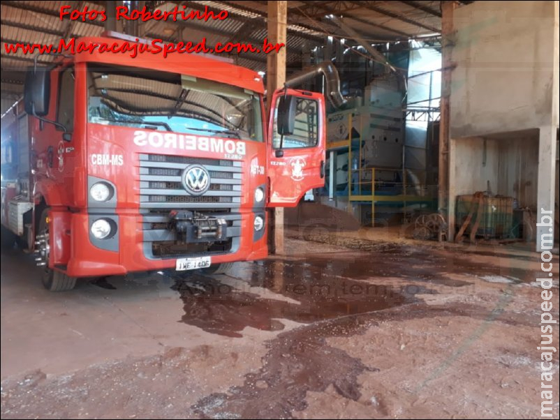 Maracaju: Bombeiros atendem ocorrência de desabamento de silo em zona rural