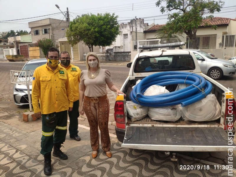 Materiais para combater fogo são adquiridos com recursos repassados pelo MPE