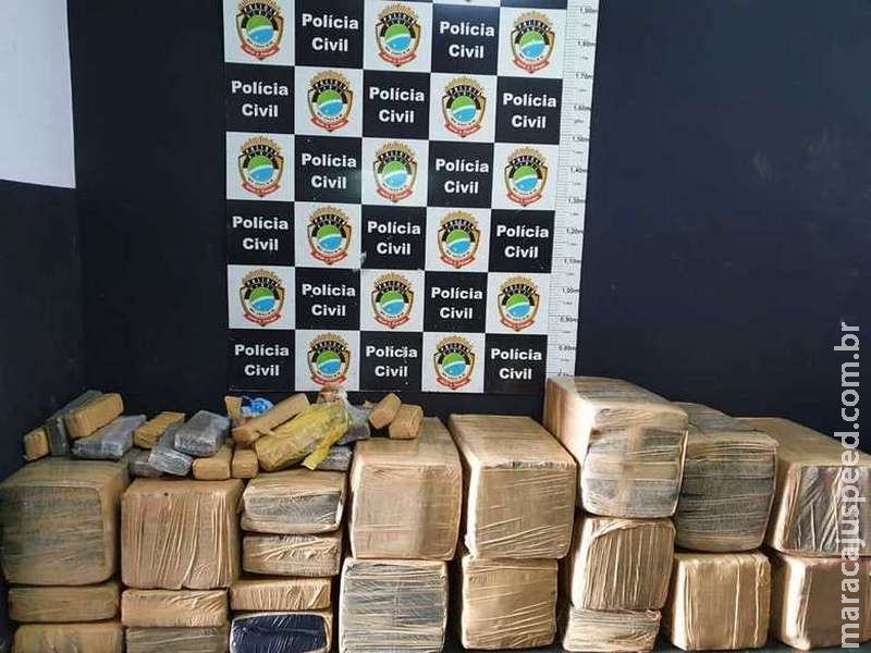 Polícia Civil apreende veículo carregado com 400 quilos de maconha